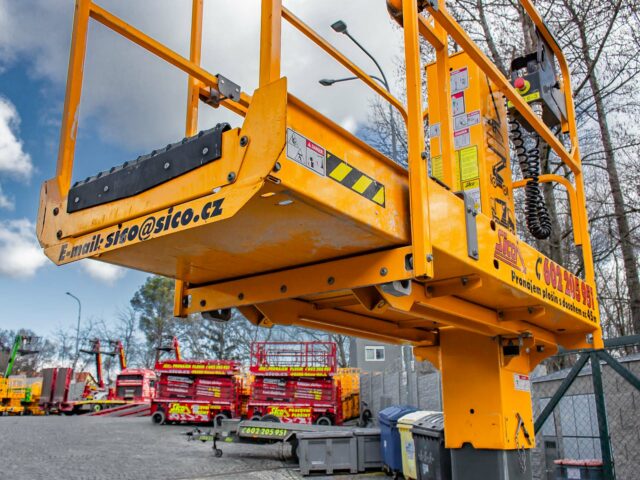 Haulotte STAR 6 nabízí možnost prodloužení koše o 0,4m